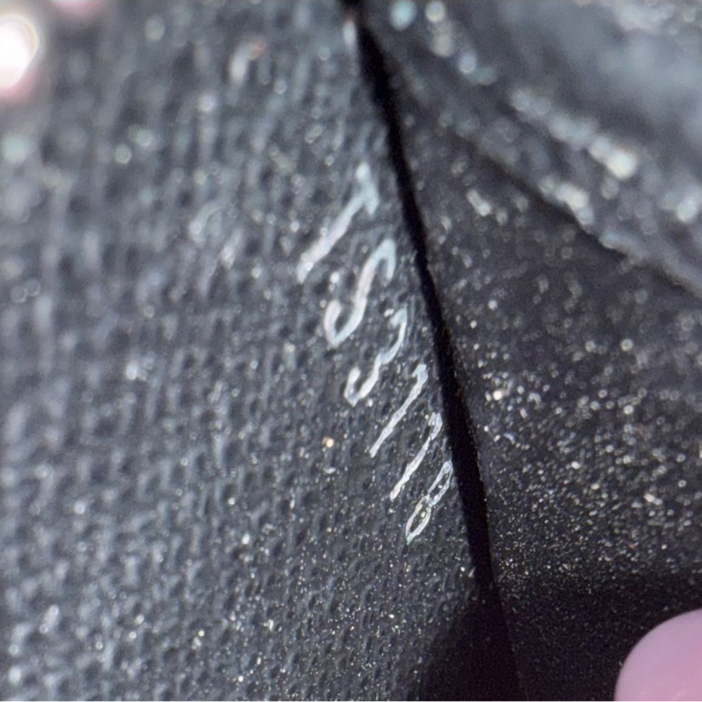 LV Black Heart Embroidered Compact Zippy Wallet - Picture 8 of 8